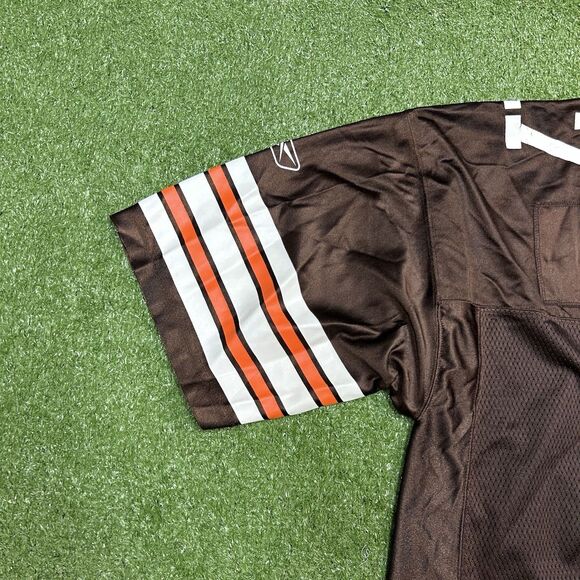 Cleveland Browns Jersey Mens Extra Large Brown Edwards #17 Reebok NFL Vintage - Picture 5 of 10